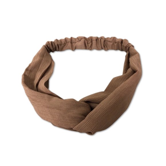 Brown Knotted Boho Headband - Picture 1 of 7